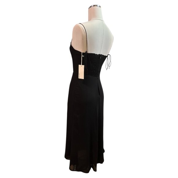 Reformation Black Midi Dress - Picture 11 of 16